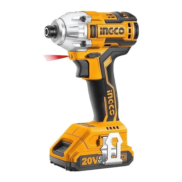 Ingco 20V Lithium-Ion Cordless Impact Driver with Brushless Motor