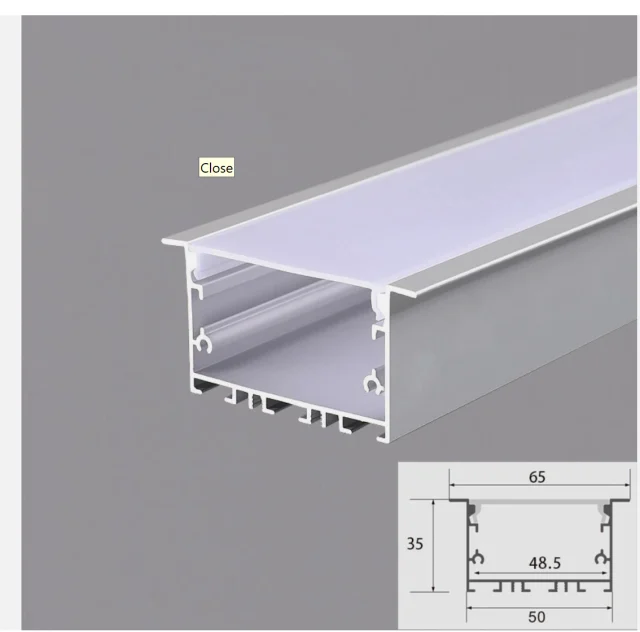 0/20Pcs 3.3ft Each LED Strip Aluminum Channel Mount Holder U Shape with Cover