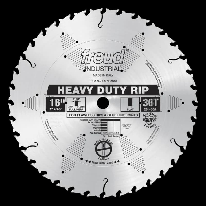 Freud 16" Heavy‑Duty Rip Blade