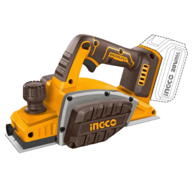 ngco 20V Lithium-ion Cordless Planer with Heavy-Duty Aluminum Base