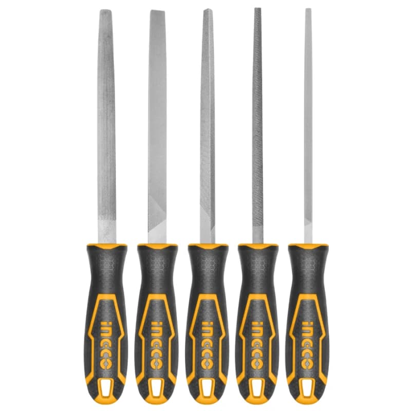 Ingco 8" 5-Piece Steel File Set