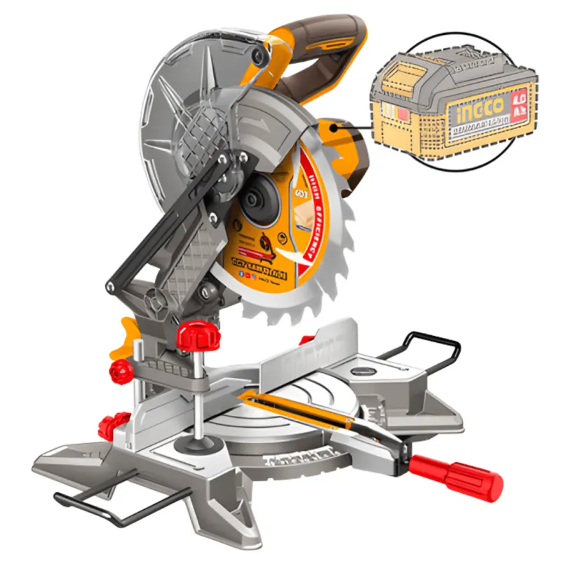 Ingco Cordless Lithium-Ion Mitre Saw 210mm (8-1/4") Without Battery And Charger