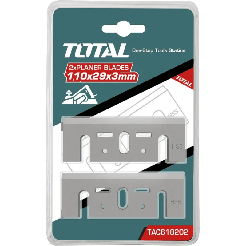 Total Planer Blades HSS 82x29x3mm