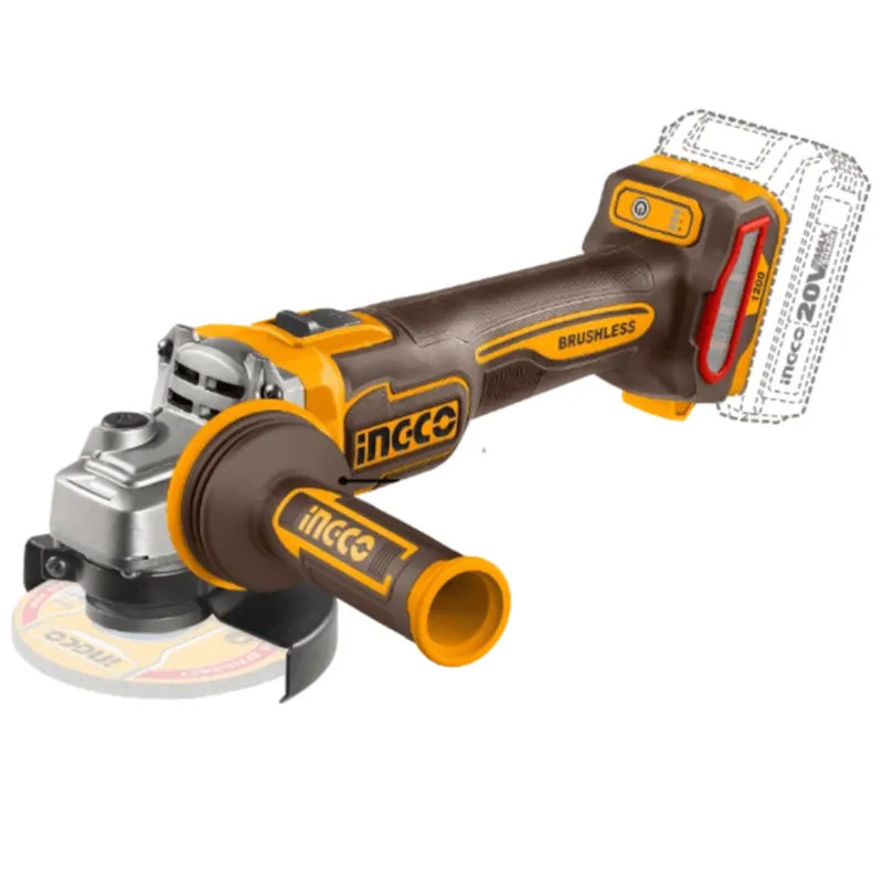 Ingco 20V Cordless Angle Grinder 1200w Without Battery And Charger