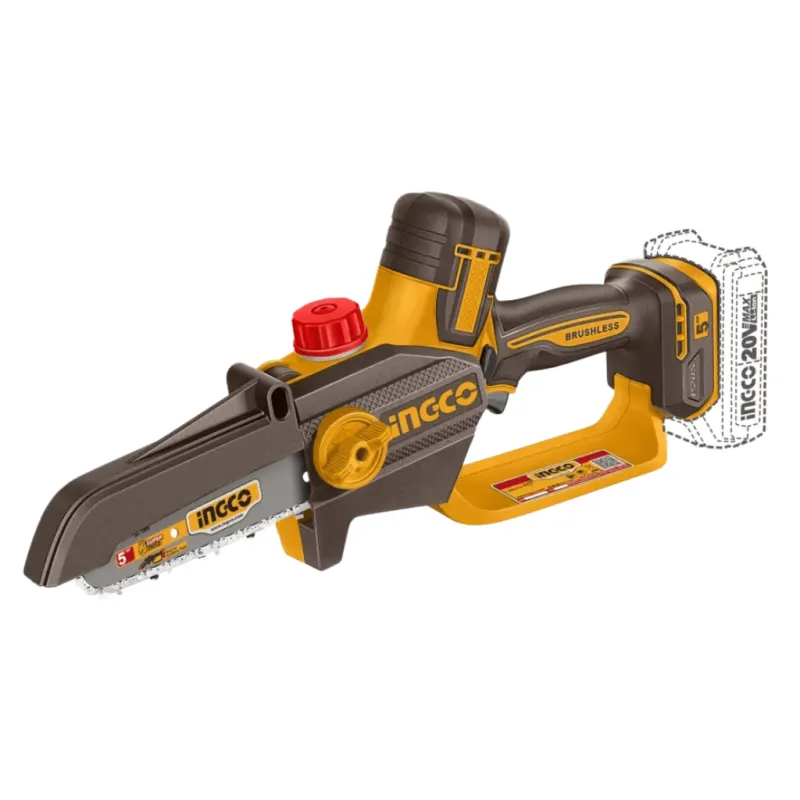 Ingco Cordless Pruner Saw 5 inch With 2.0 Ah Battery